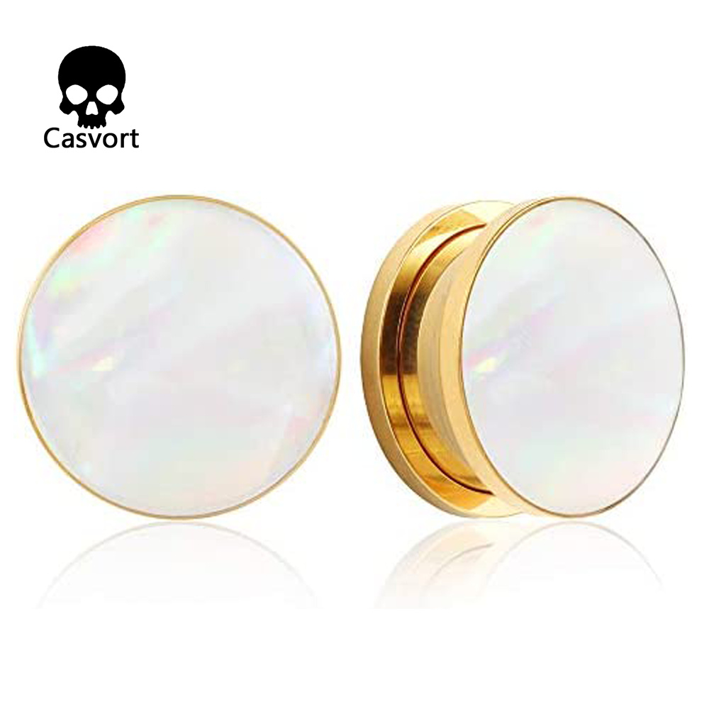 Body Jewelry Ear Plugs - Casvort 2 szt. Modne zatyczki do