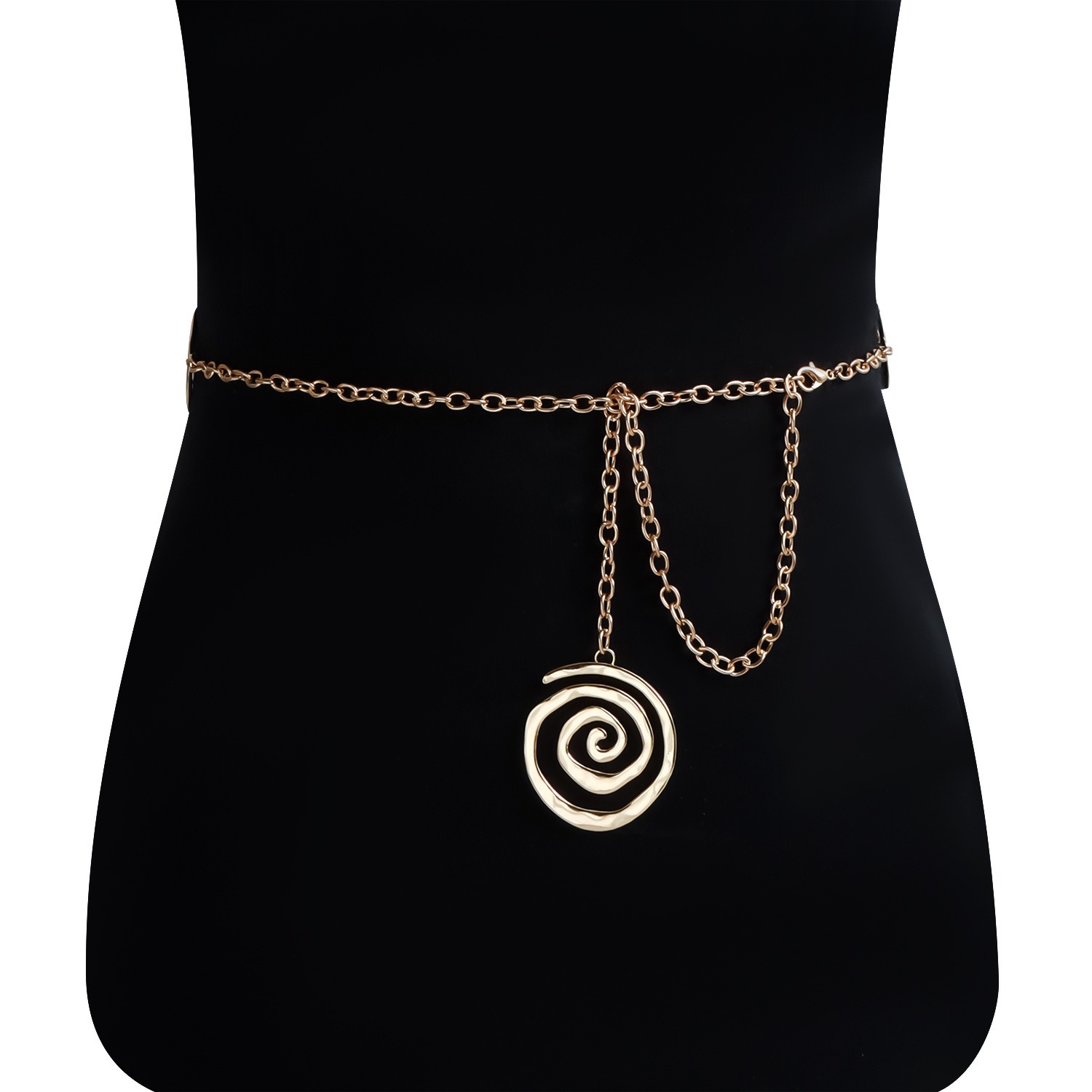 Body Jewelry Hot - Wysokiej jakości metalowy spiralny łańcuszek na