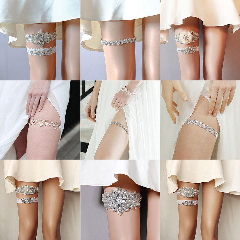 Body Jewelry Leg Chain - Akcesoria dla nowożeńców z kryształu górskiego