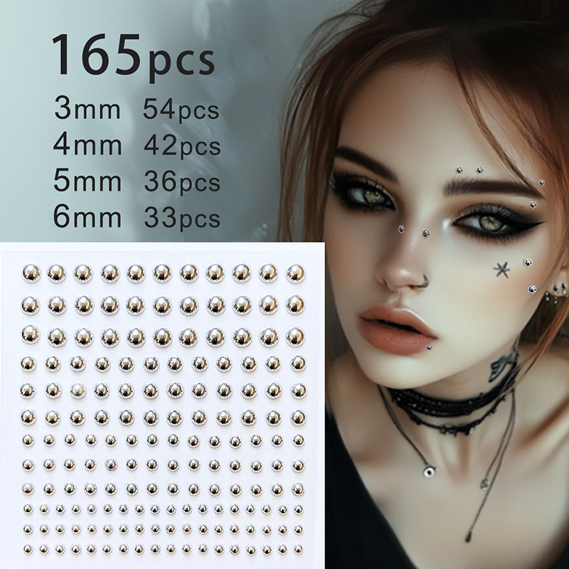 Body Jewelry Eyebrow - 3D twarz oczy makijaż na imprezę