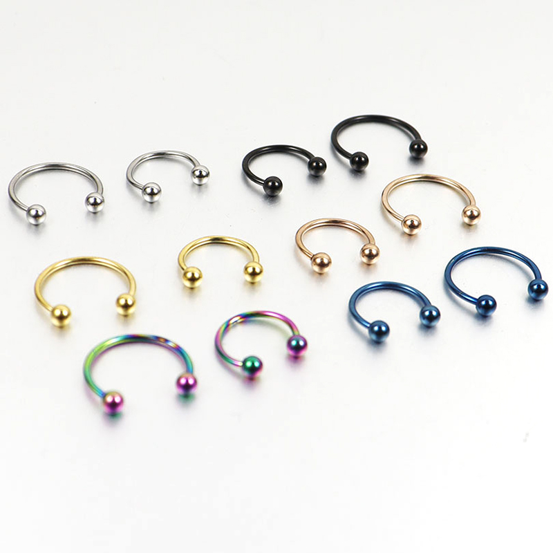 Body Jewelry Ear Plugs - 2 sztuki 0.8mm 1.2mm 20G 16G