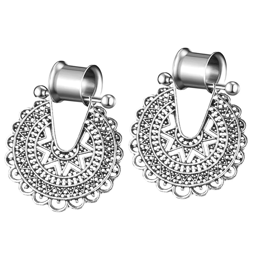 Body Jewelry Ear Plugs - Zestaw kolczyków ze stali nierdzewnej: kolczyki