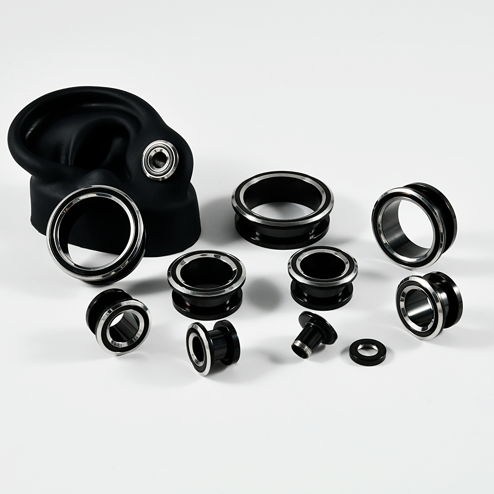 Para dwukolorowych śrubowych w – Body Jewelry Ear Plugs recenzja i cena
