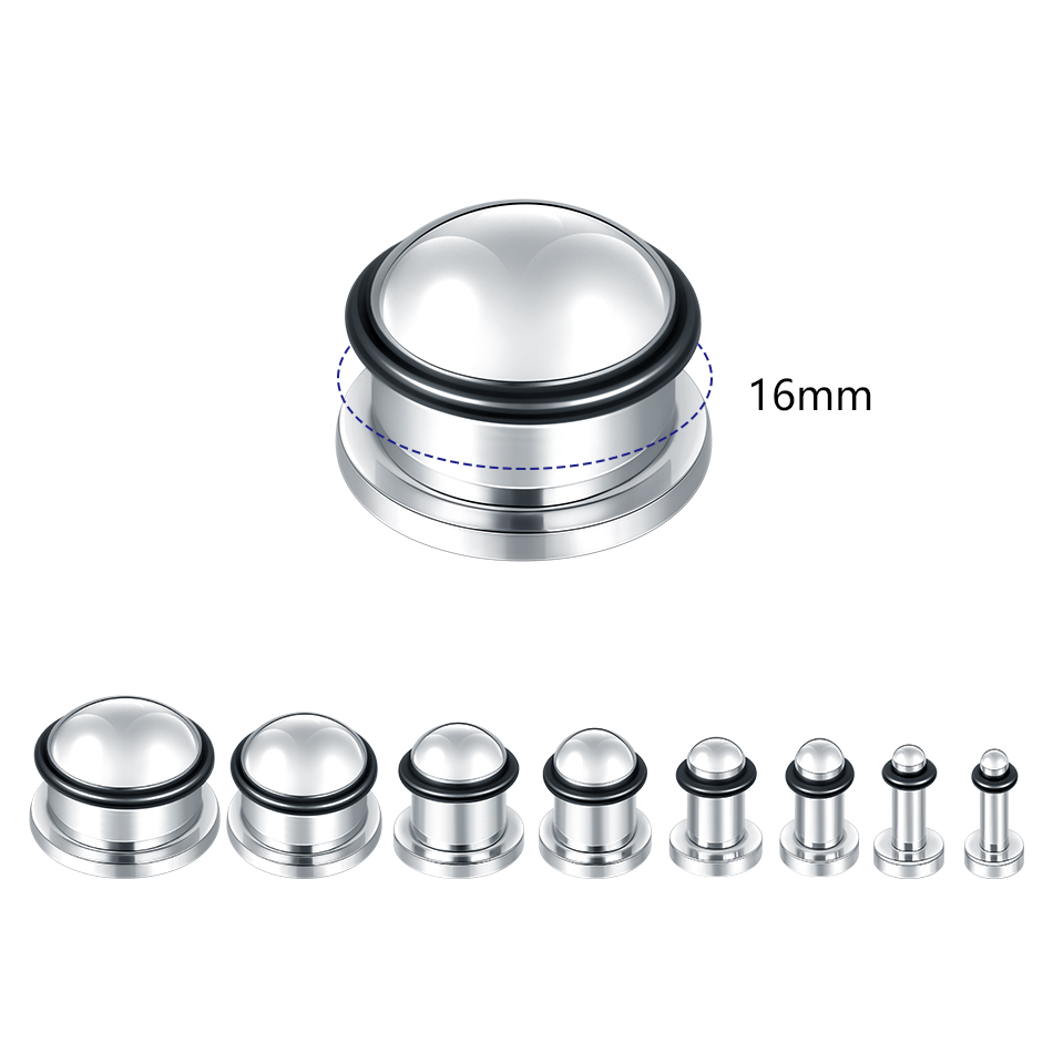 1 para tunel do ucha ze stali  – Body Jewelry Ear Plugs recenzja i cena