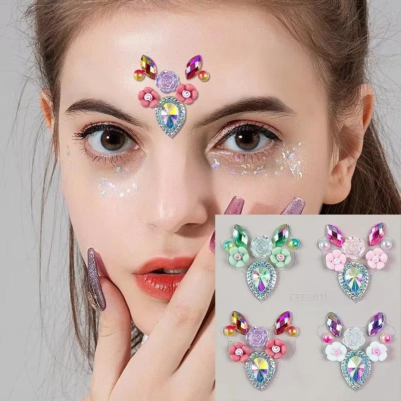 Naklejki 3D na oczy i twarz z  – Body Jewelry Eyebrow recenzja i cena