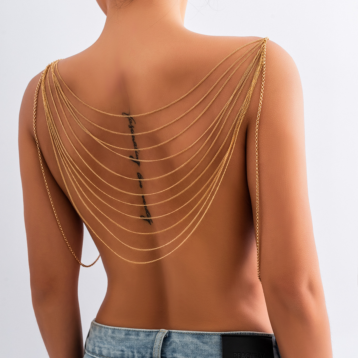 Klasyczny wielowarstwowy łańcu – Body Jewelry By The Chain Gang recenzja i cena
