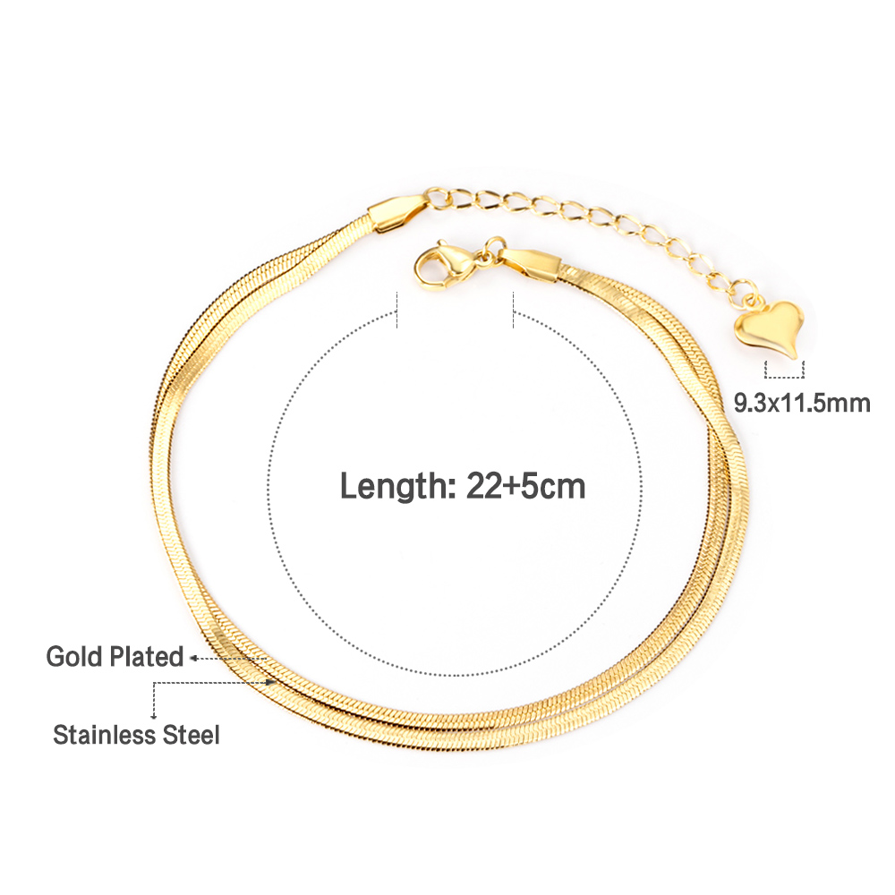 LUXUSTEEL Modne Podwójne Płask – Body Jewelry Leg Chain recenzja i cena