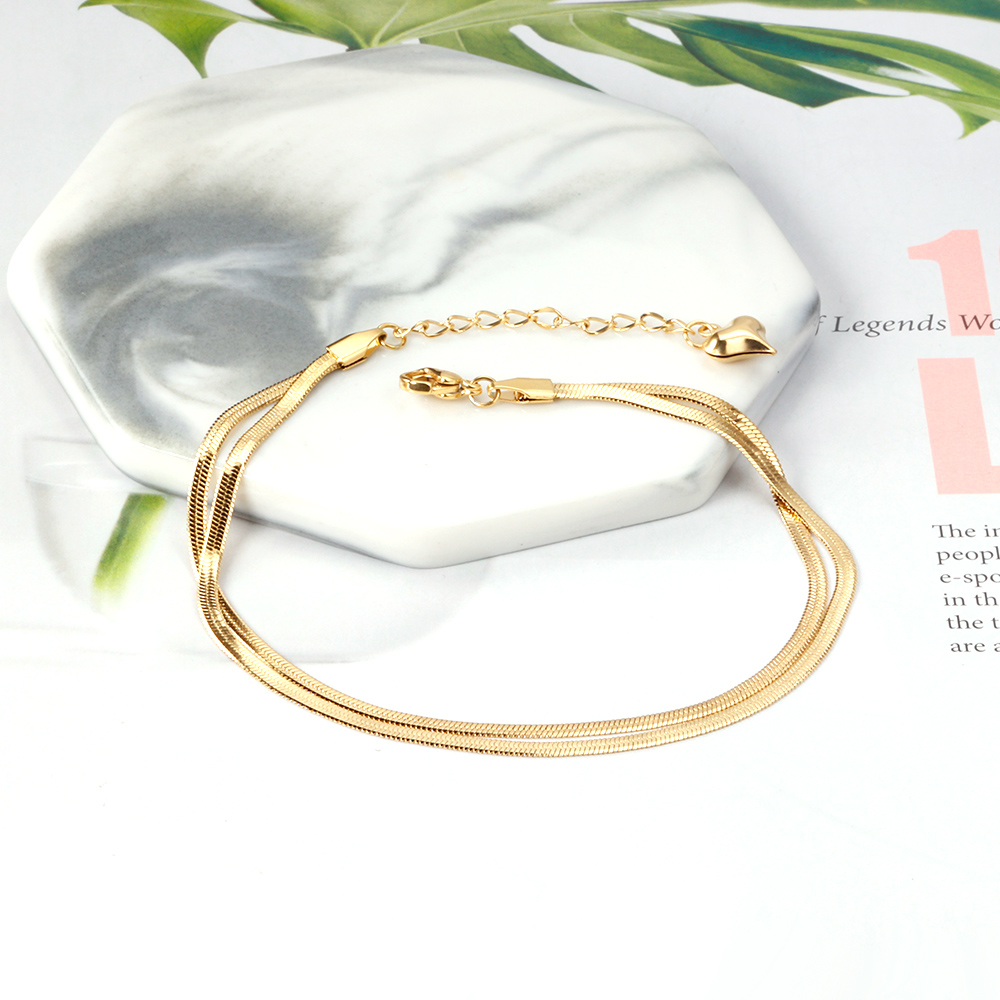 LUXUSTEEL Modne Podwójne Płask – Body Jewelry Leg Chain recenzja i cena
