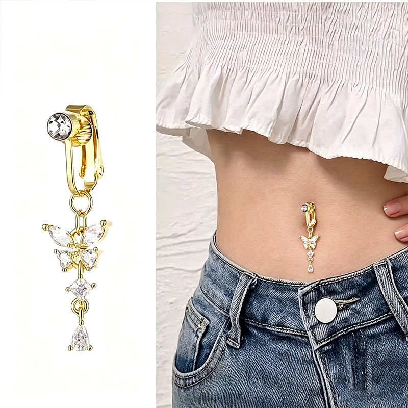 1 szt. Pierścień do pępka z mo – Body Jewelry Hoops recenzja i cena