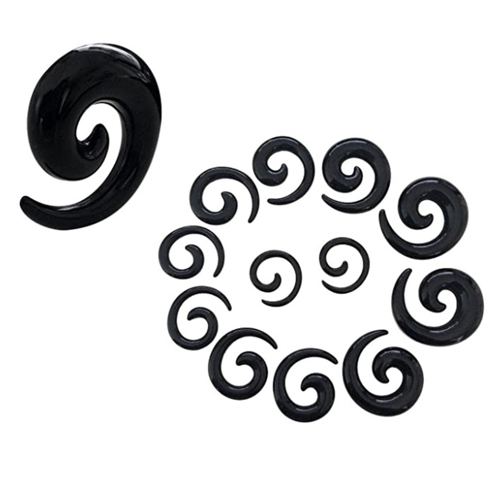 1 Zestaw stożków do uszu Czarn – Body Jewelry Ear Plugs recenzja i cena