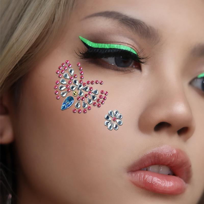 Naklejki na twarz z kryształka – Body Jewelry Eyebrow recenzja i cena