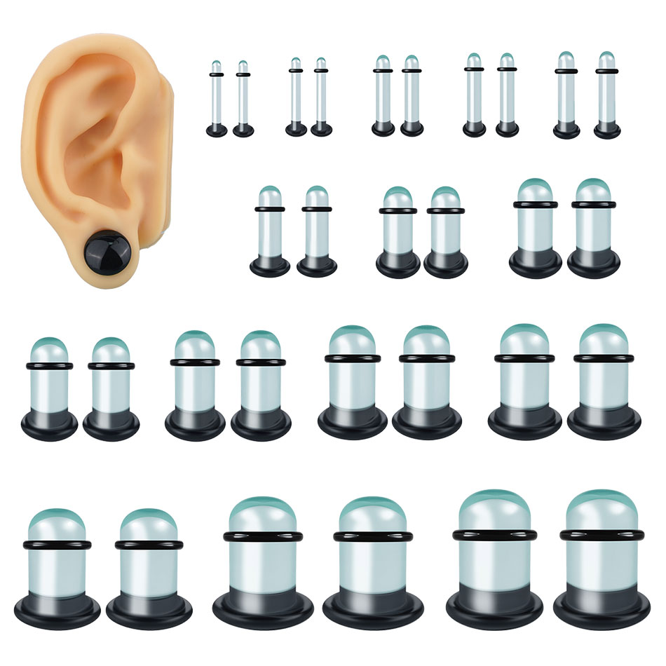 2 szt. Szklane Rozpychacze do  – Body Jewelry Ear Plugs recenzja i cena