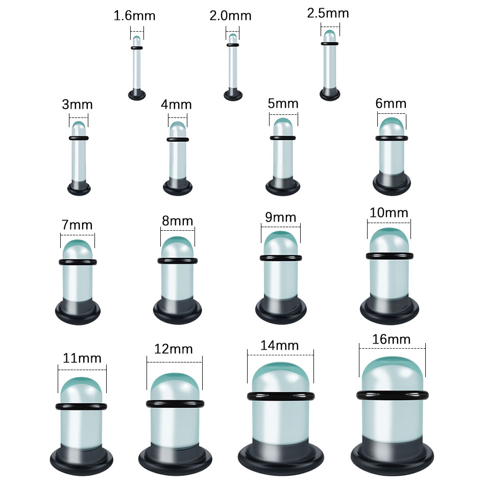 2 szt. Szklane Rozpychacze do  – Body Jewelry Ear Plugs recenzja i cena