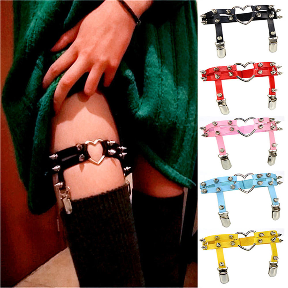 1Pcs Kobiety Punk Goth Heart P – Body Jewelry Leg Chain recenzja i cena