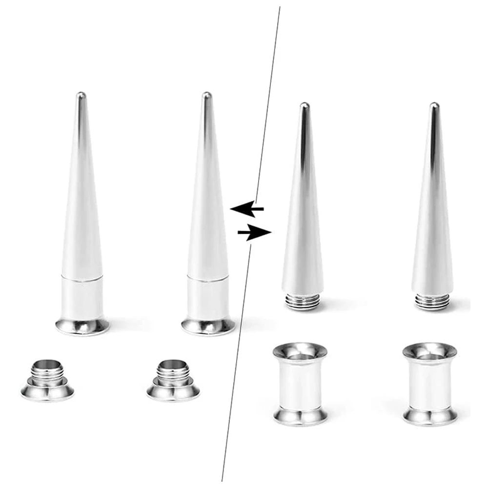 Unisex 2 w 1 Śruba ze stali ni – Body Jewelry Ear Gauges recenzja i cena