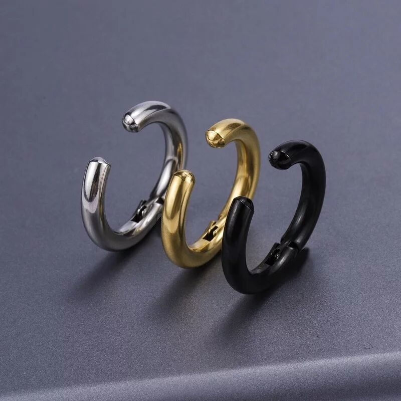 2/6 sztuk fałszywe kolczyki Hu – Body Jewelry Hoops recenzja i cena