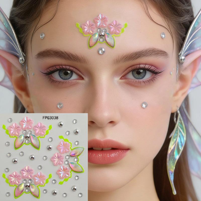 Naklejki na twarz z efektem sz – Body Jewelry Eyebrow recenzja i cena