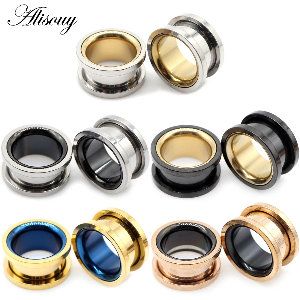 Alisouy 2 sztuki 6-30mm Stal N – Body Jewelry Ear Plugs recenzja i cena