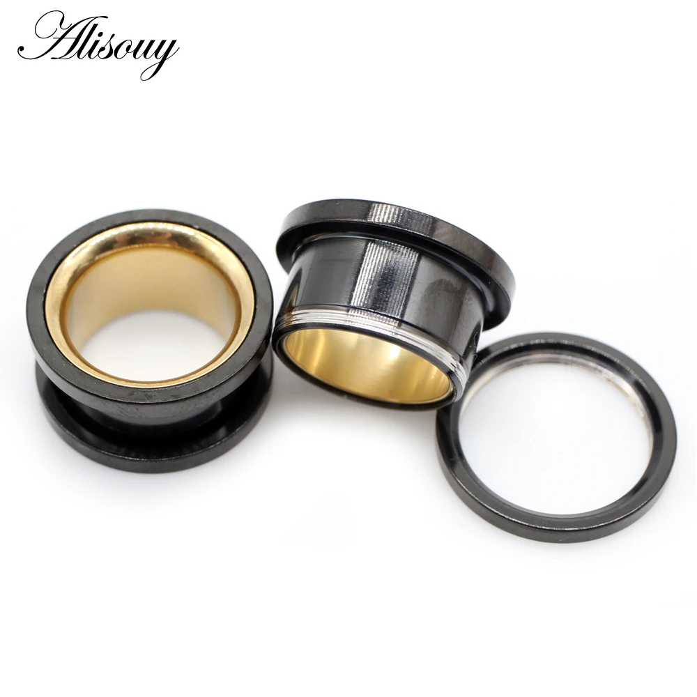 Alisouy 2 sztuki 6-30mm Stal N – Body Jewelry Ear Plugs recenzja i cena