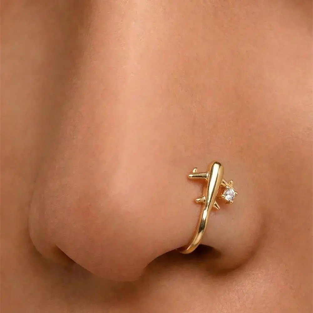 1 szt. Klips do nosa w kształc – Body Jewelry Hot recenzja i cena