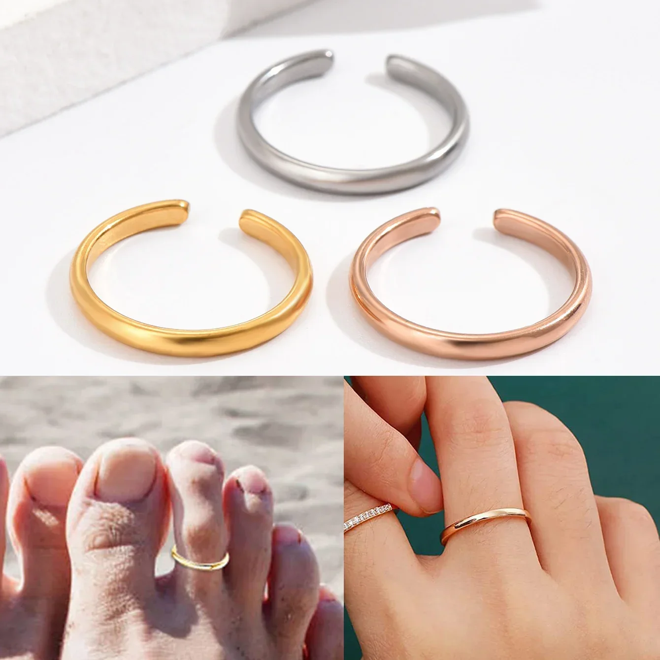 1 szt. Pierścionki na palce dl – Body Jewelry Hoops recenzja i cena