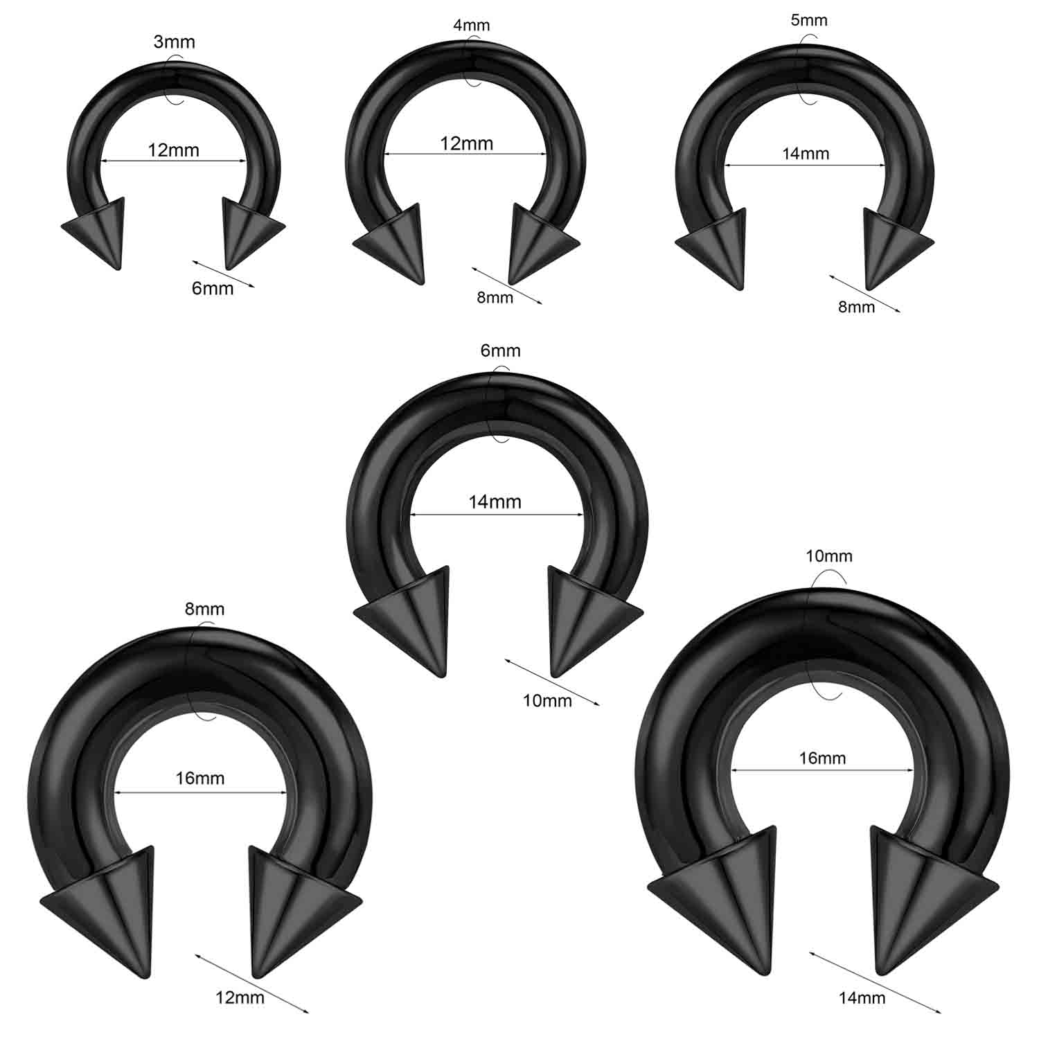 1/2 szt. Duży Pierścień do Nos – Body Jewelry Ear Gauges recenzja i cena