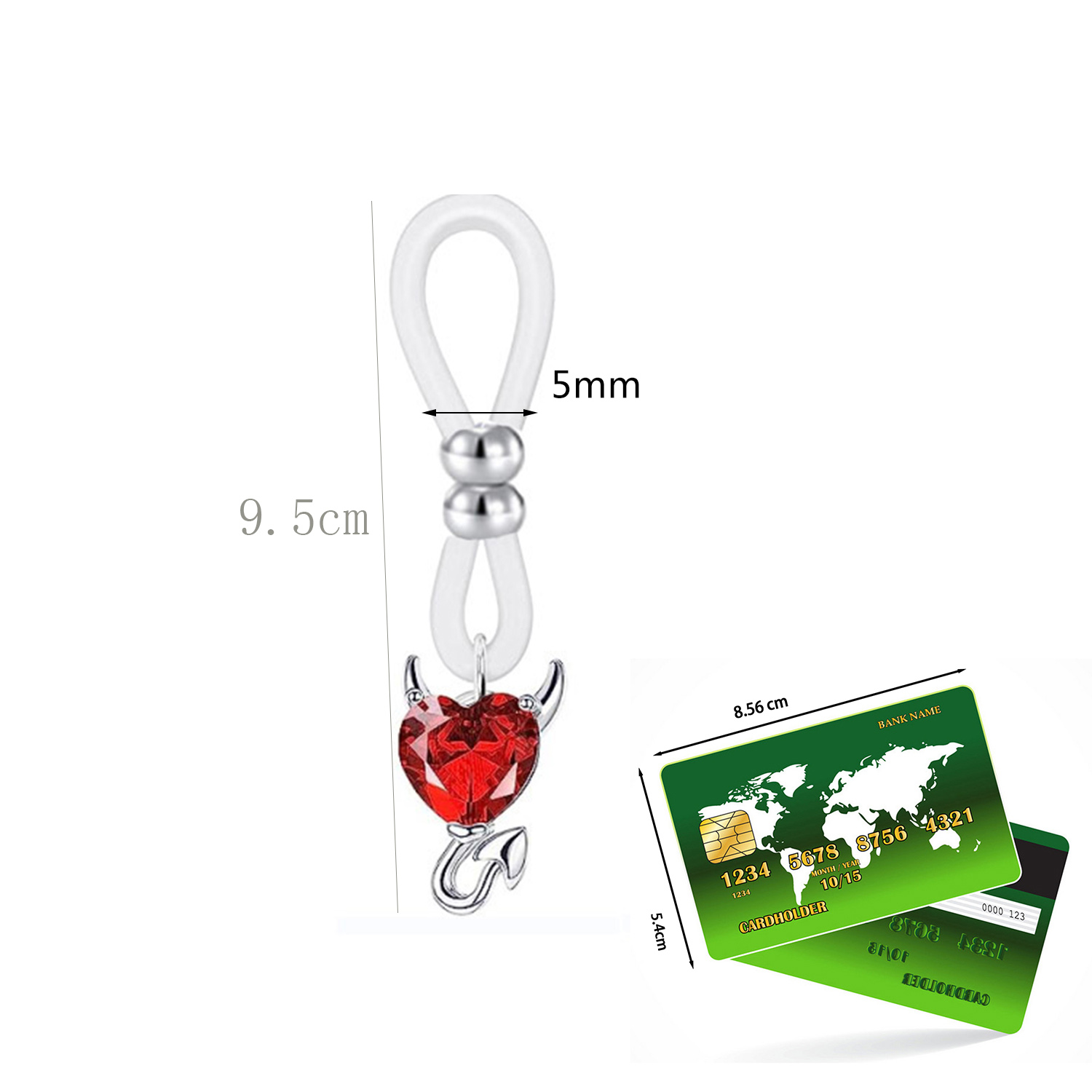 Alloy Silicone Butterfly Heart – Body Jewelry Hoops recenzja i cena
