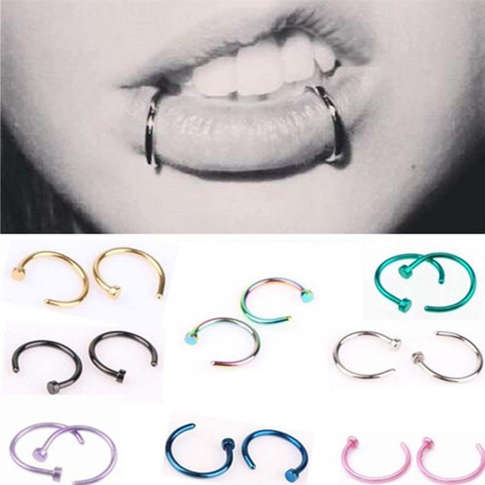10 szt. cienkich kolczyków w k – Body Jewelry Hoops recenzja i cena