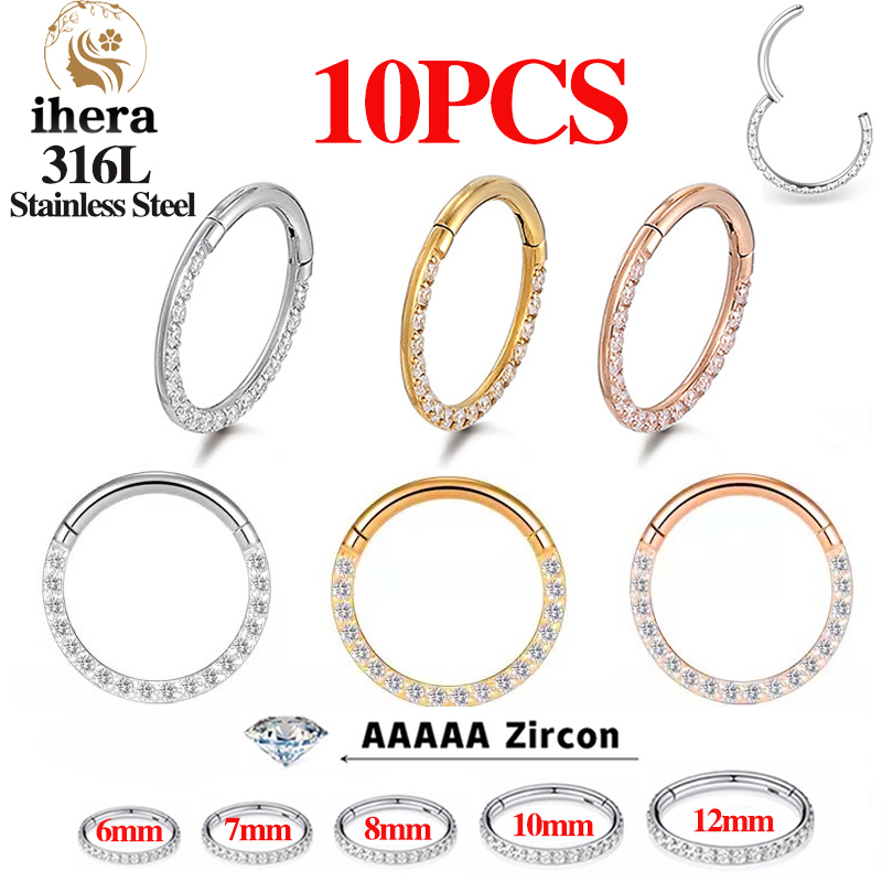 1/10 SZT. Pierścienie do nosa  – Body Jewelry Hoops recenzja i cena