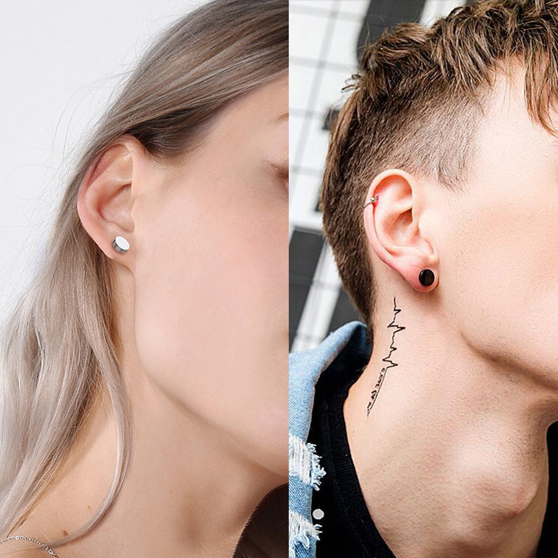 1 para/6 par sztyfty ze stali  – Body Jewelry Ear Plugs recenzja i cena